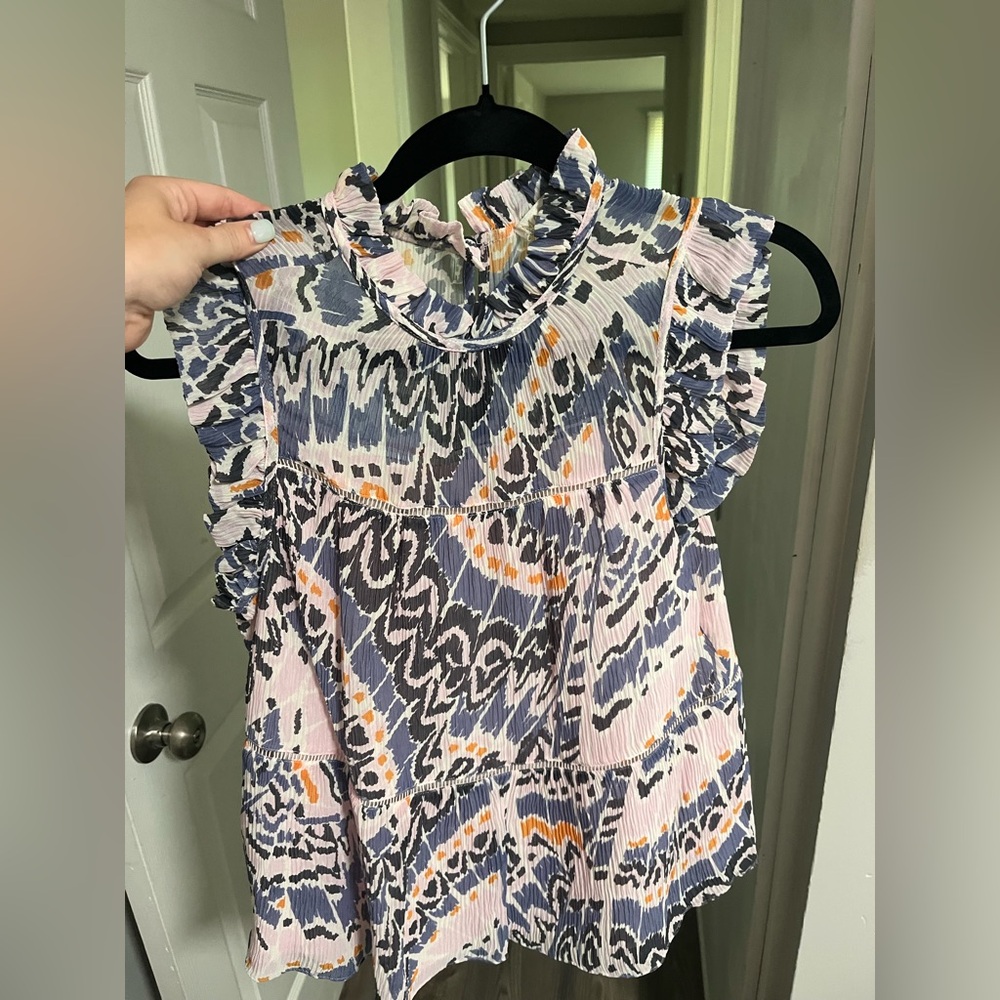 Marie Oliver Multicolor Ruffled top